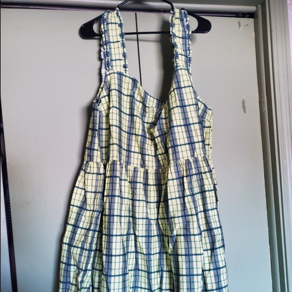 ASOS Curve Plaid Maxi Dress